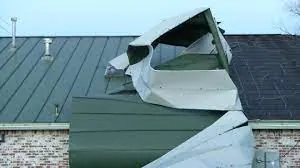 metal roof storm damage