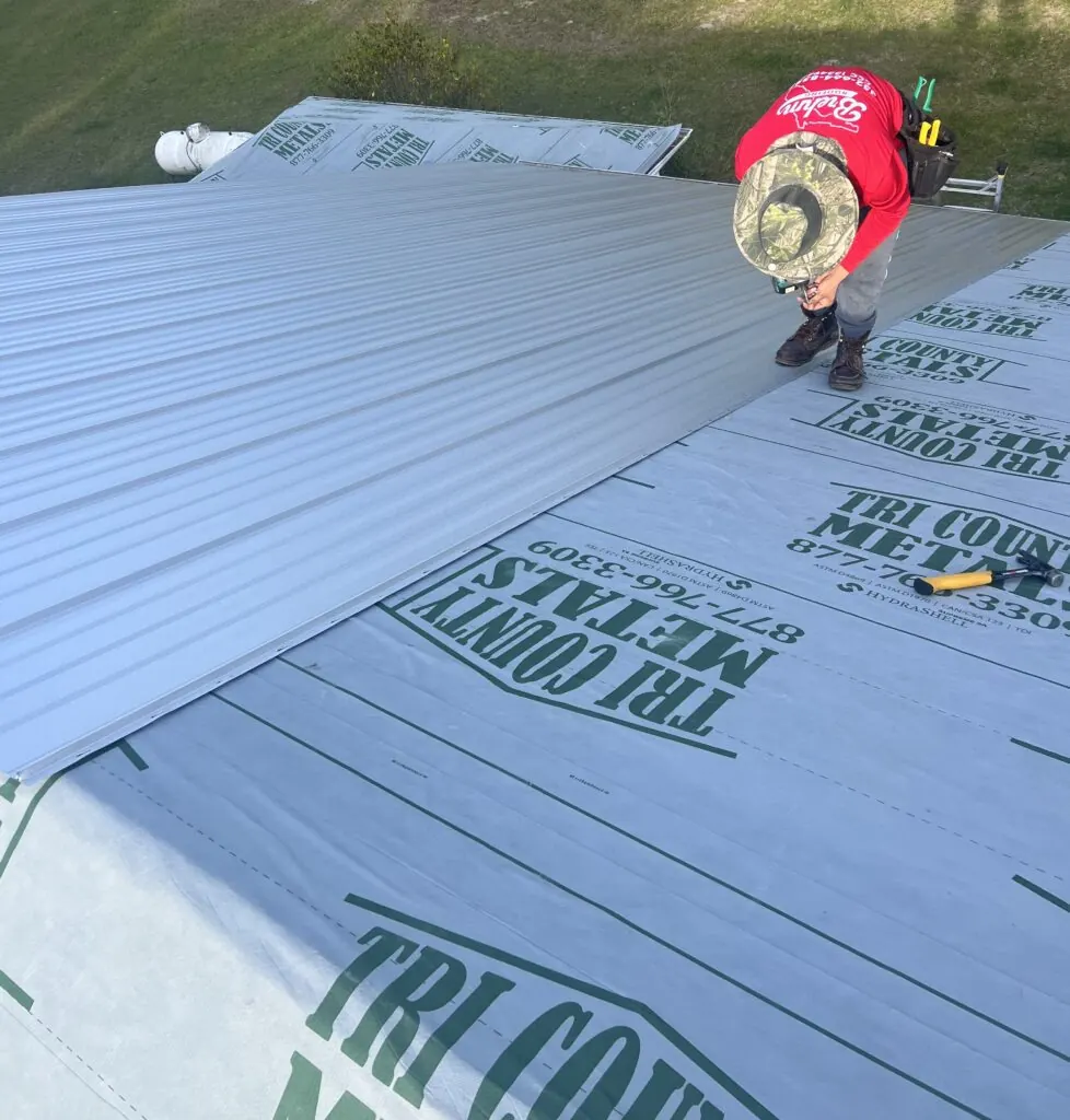 Standing Seam Metal Roof, Archer, Florida, 29.562359,-82.489686