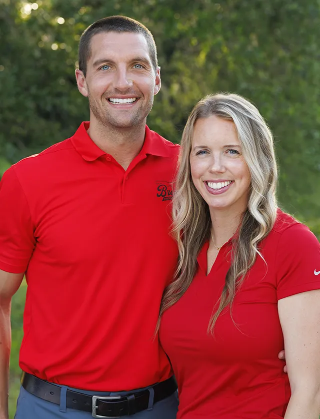 Zach and Lindsey Brehm, owners of Brehm Roofing