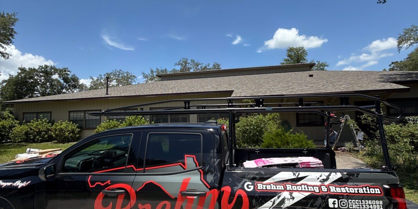 New asphalt shingle roof on a home